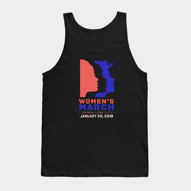 women's march new york city Tank Top by zakytuntun